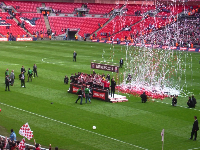 The winners have been presented with the trophy